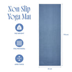 Myga Entry Level Yoga Mat - Nostalgia Rose & Navy peony