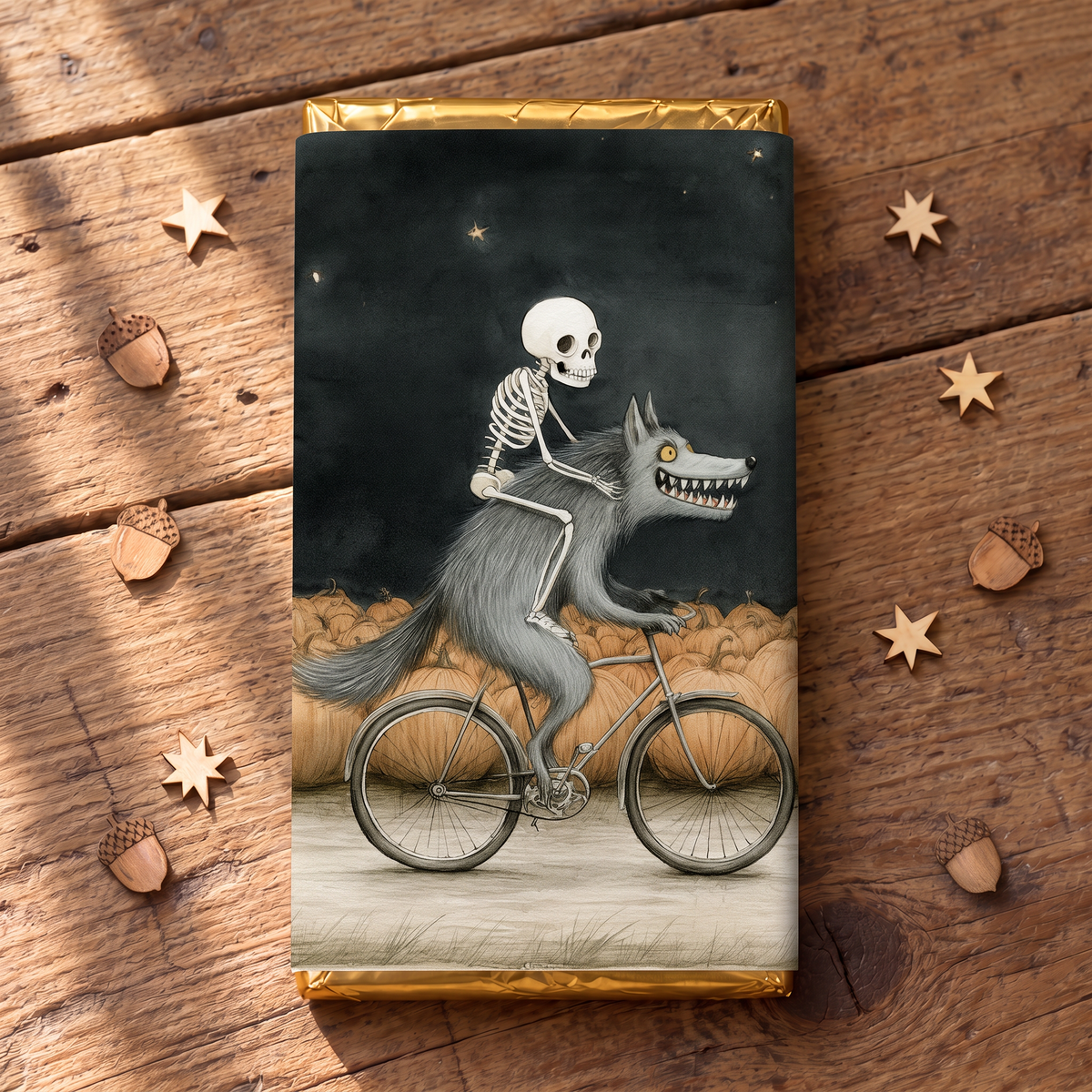 Halloween Chocolate Bar Milk Dark White Piggy Back #1
