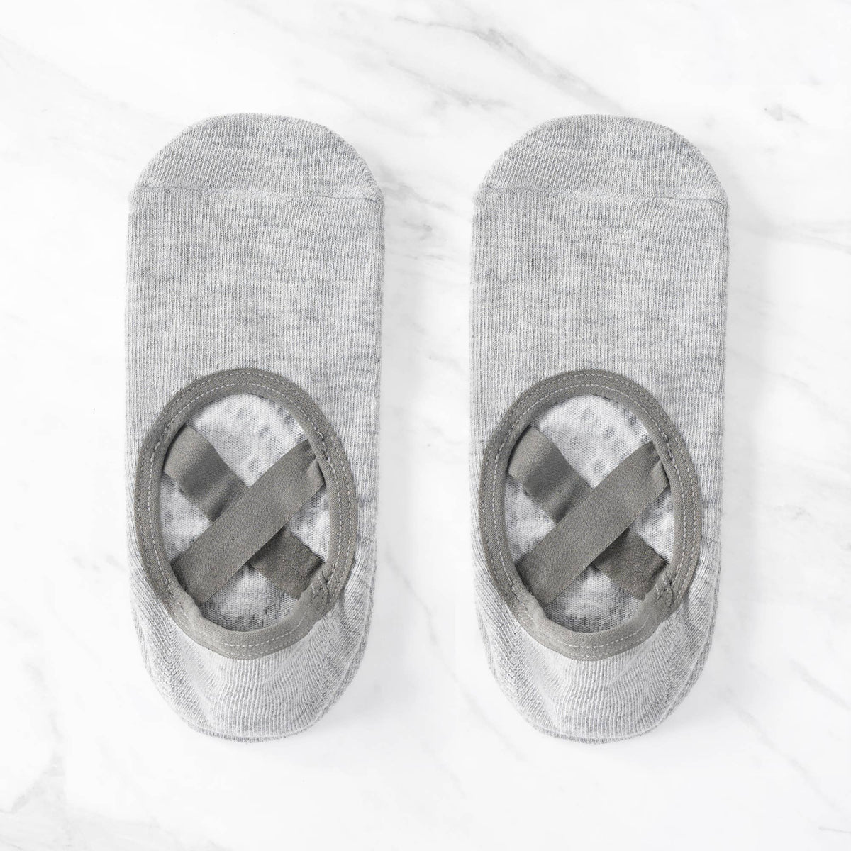 Backless Cross-Strap Gripped Yoga Socks – Non-Slip.